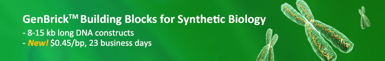 GenBrick™ DNA Building Blocks for Synthetic Biology GenBrick™ DNA Building Blocks for Synthetic Biology