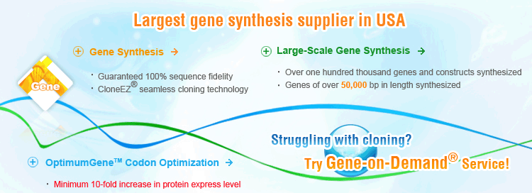 gene synthesis, DNA synthesis