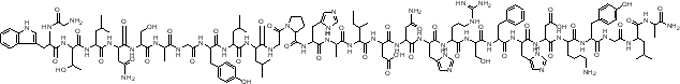 Galanin, porcine Structure