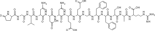 Fibrinopeptide B, human Structure