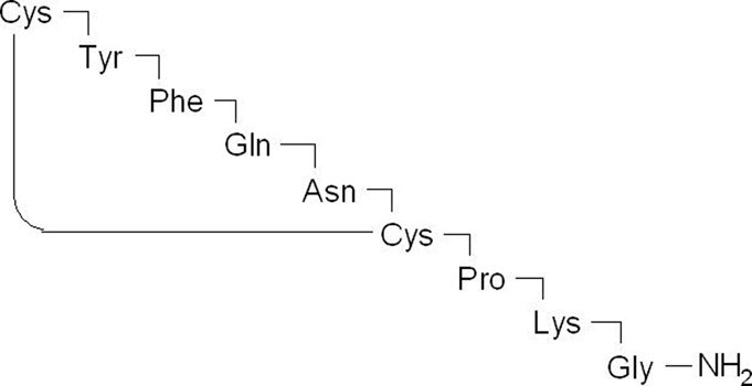 [Lys8]-Vasopressin Structure