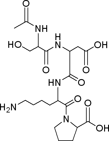 Ac-Ser-Asp-Lys-Pro Structure