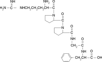 Bradykinin (1-5) Structure