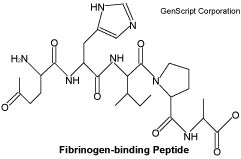 Fibrinogen-binding Peptide structure Fibrinogen-binding Peptide structure