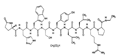 Leuprolide acetate structure
