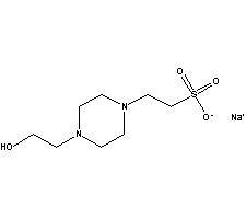 HEPES Sodium salt Structure