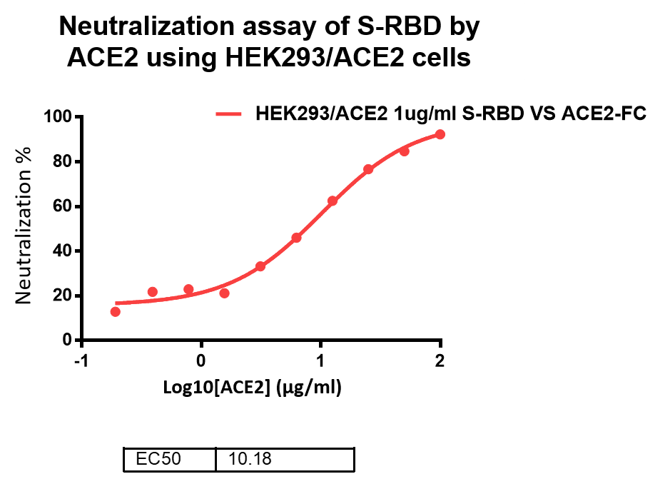Cell-based binding assay with HEK293/ACE2 stable cell lines