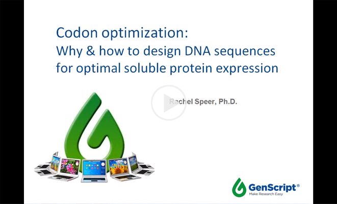 codon optimization why how to design