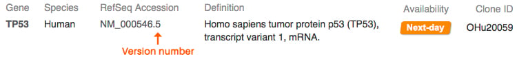target the version number- Example