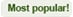 most popular pop button