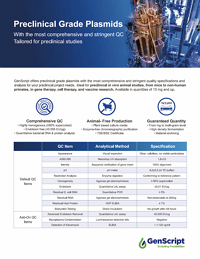 Preclinical Plasmid Prep Flyer