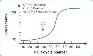 Fluorescence Signal and Ct value Fluorescence Signal and Ct value