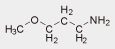 3-Methoxypropylamine Structural Formula