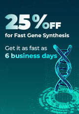 25% OFF for Fast Gene Synthesis