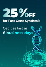 25% OFF for Fast Gene Synthesis