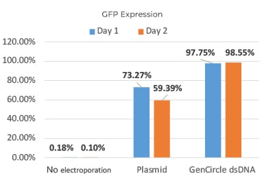 GFP expression