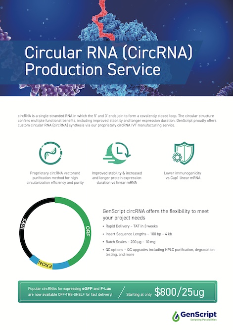 Genscript Credo Custom Circular RNA Synthesis | GenScript