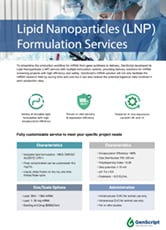 LNP Formulation Service Flyer